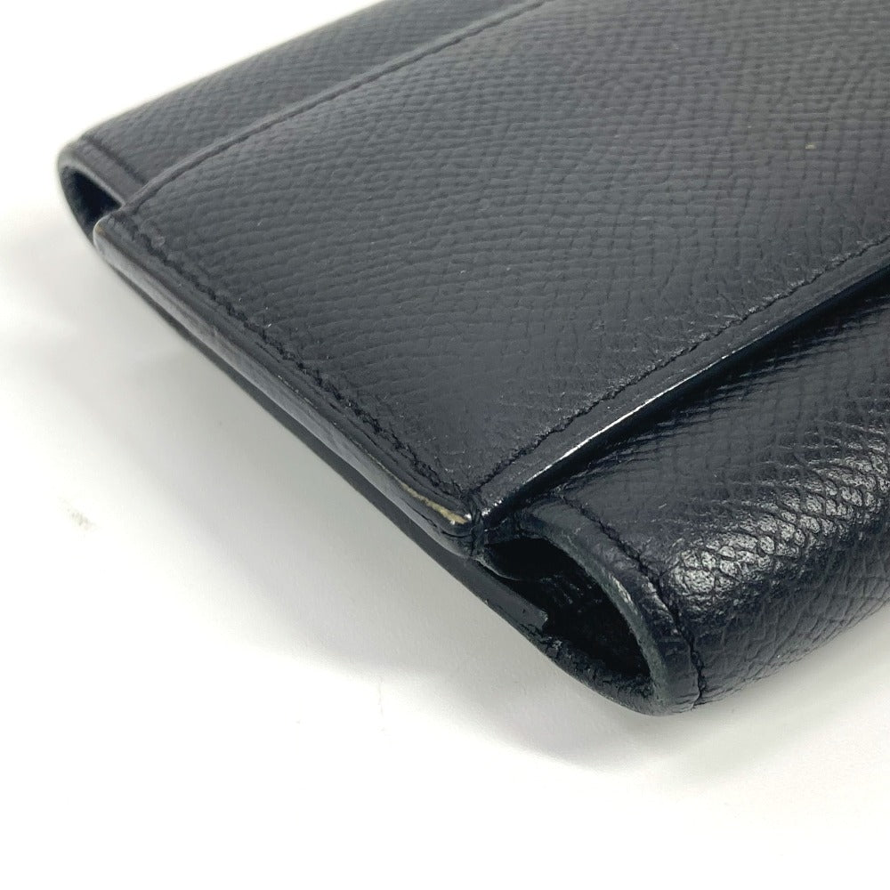 HERMES Long Wallet Purse Epsom black Long wallet Passan Long