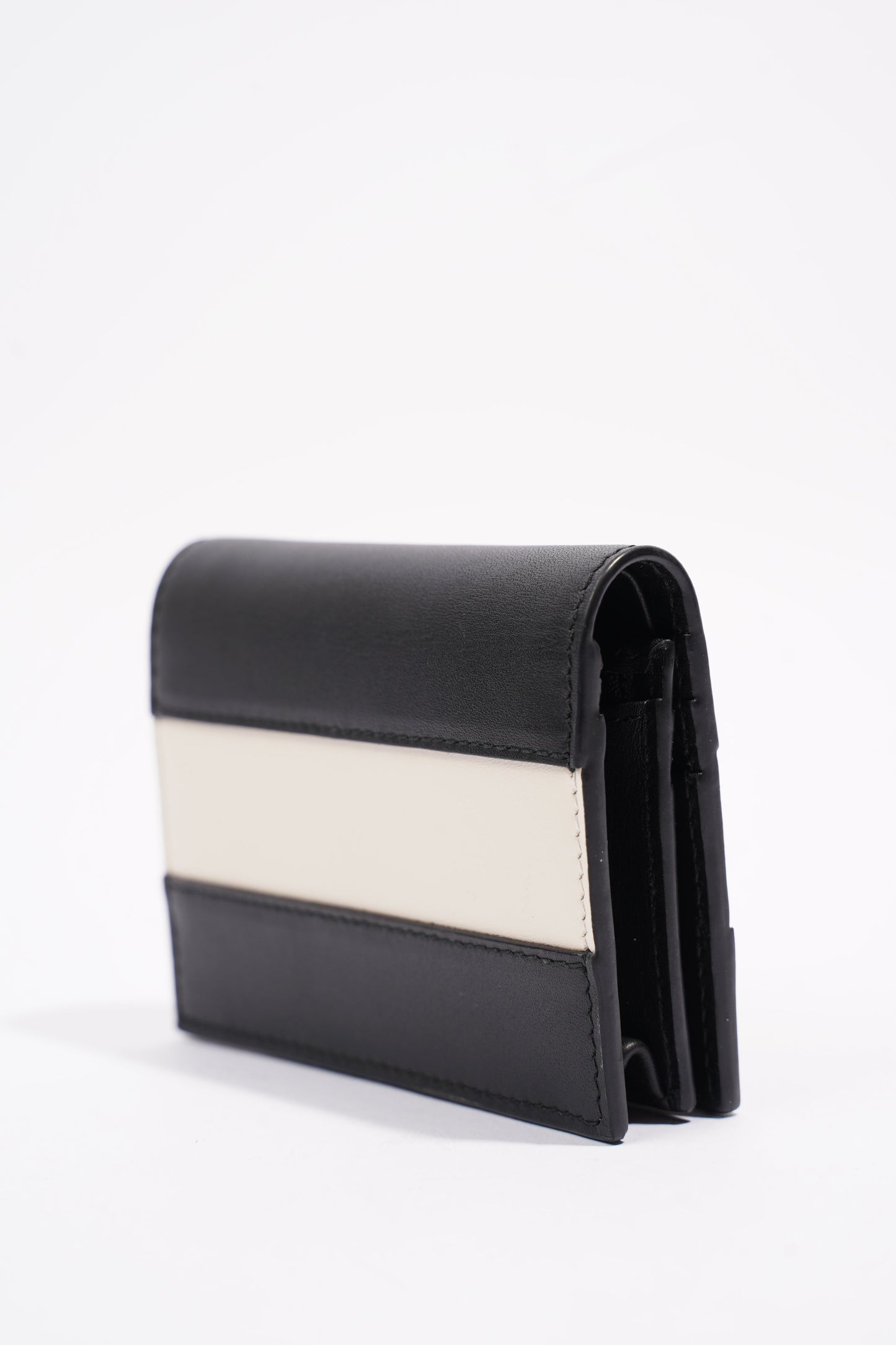 Gucci Queen Margaret Card Case Black / White Leather