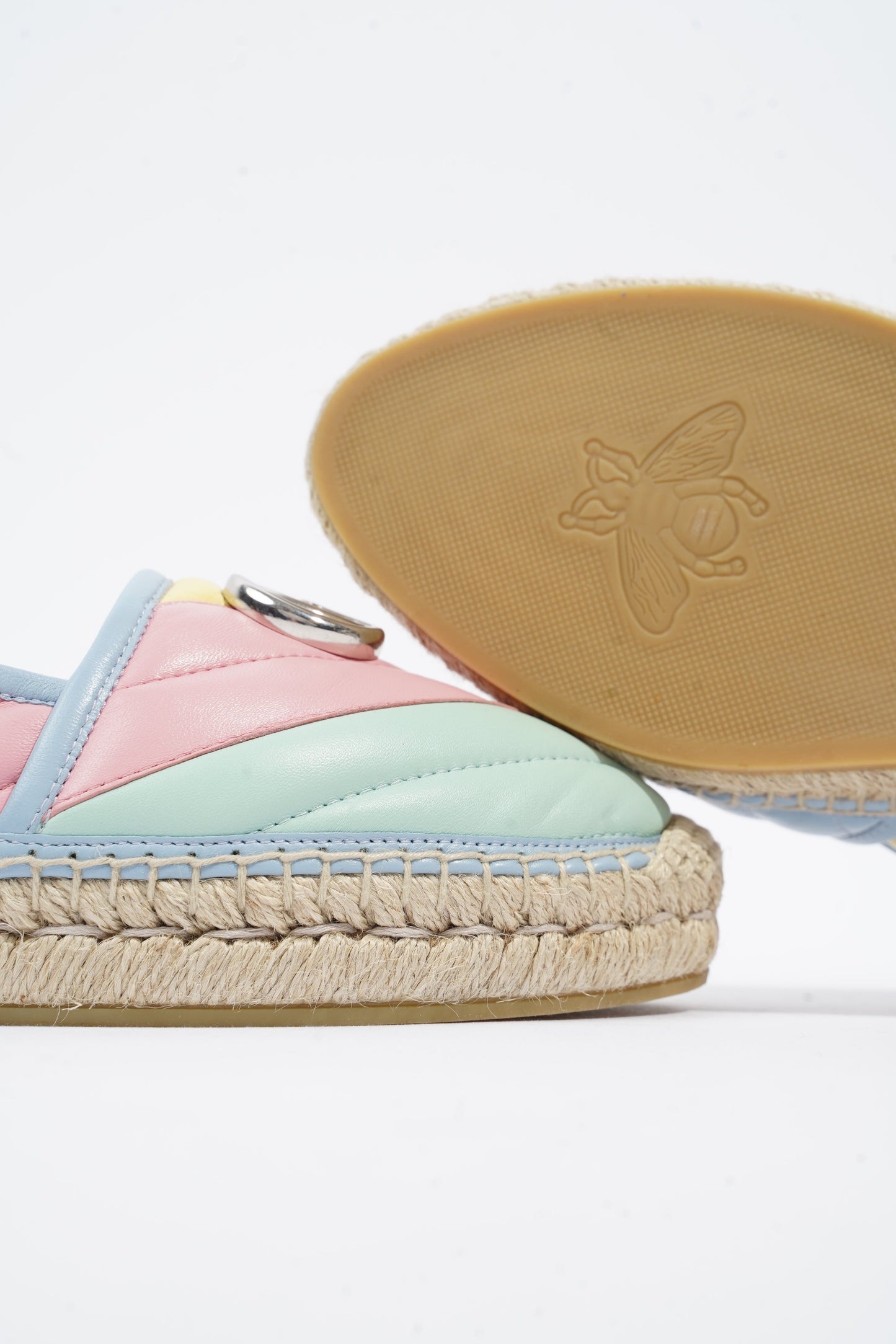 Gucci Marmont Espadrilles Multicolour Leather EU 38 UK 5