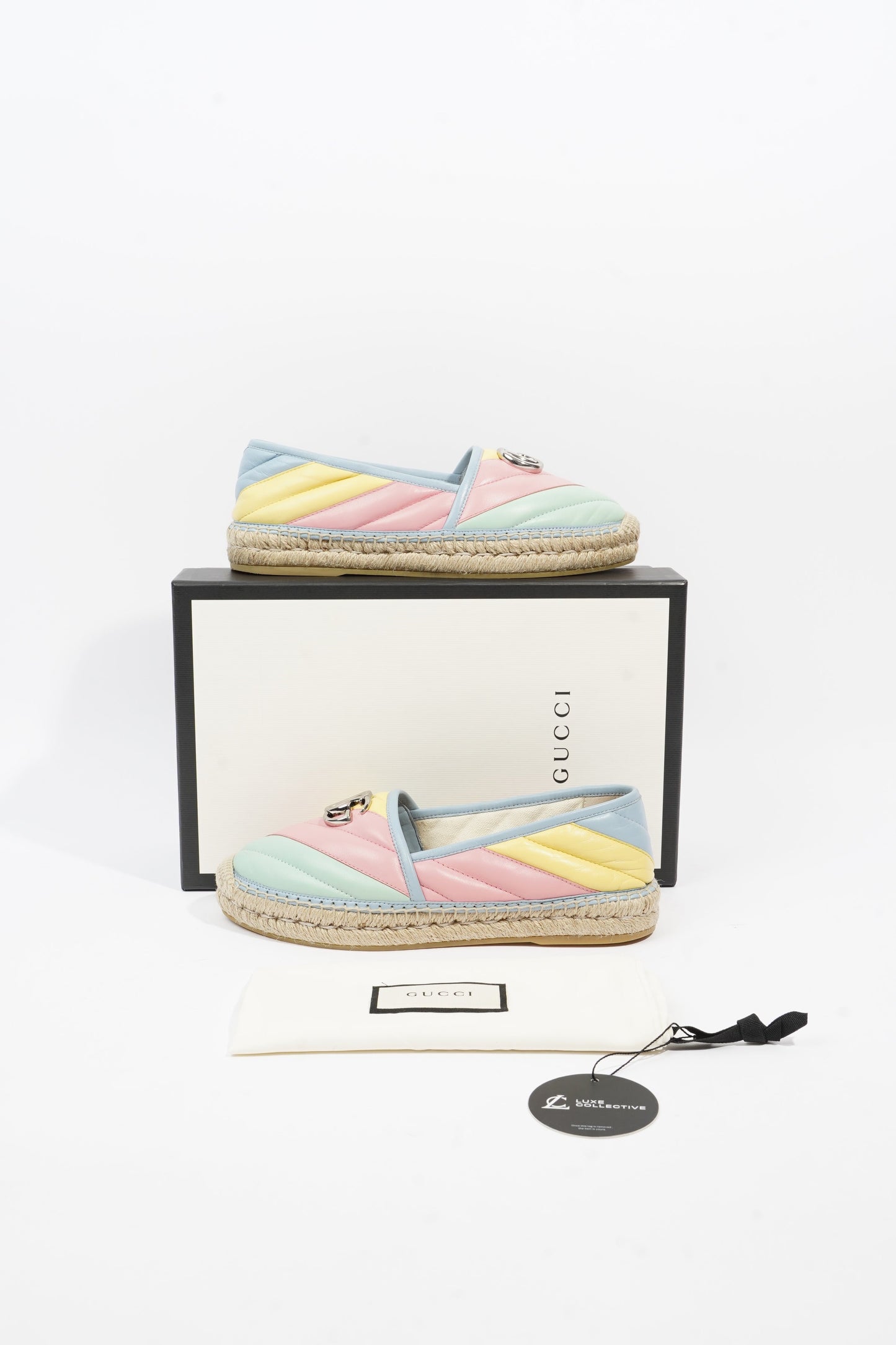 Gucci Marmont Espadrilles Multicolour Leather EU 38 UK 5