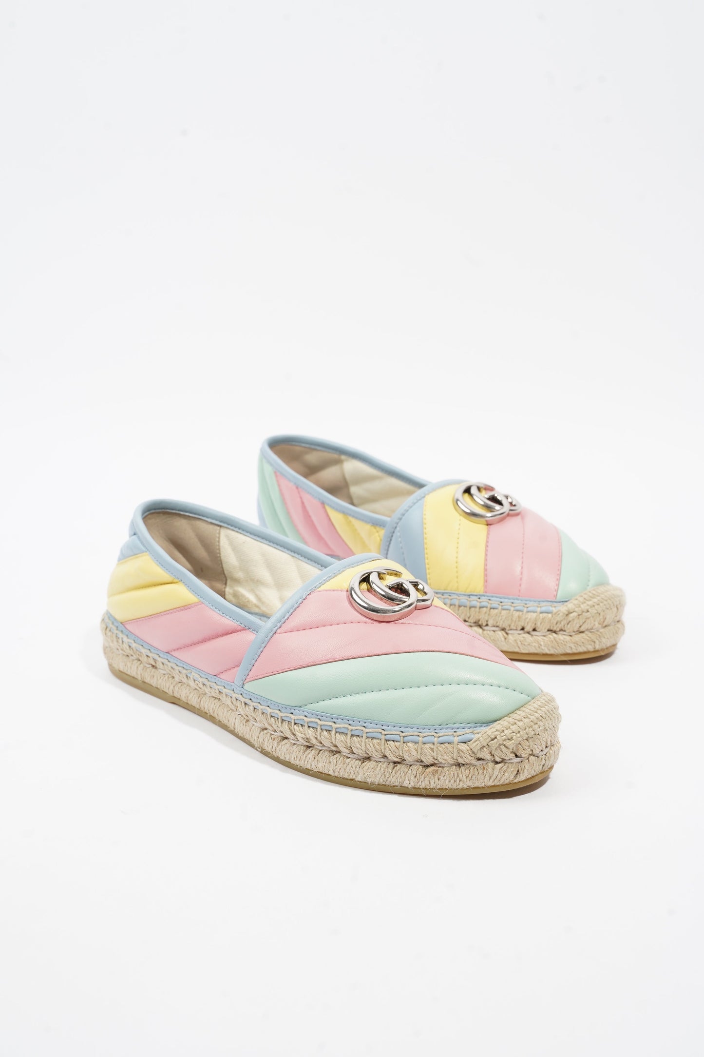 Gucci Marmont Espadrilles Multicolour Leather EU 38 UK 5
