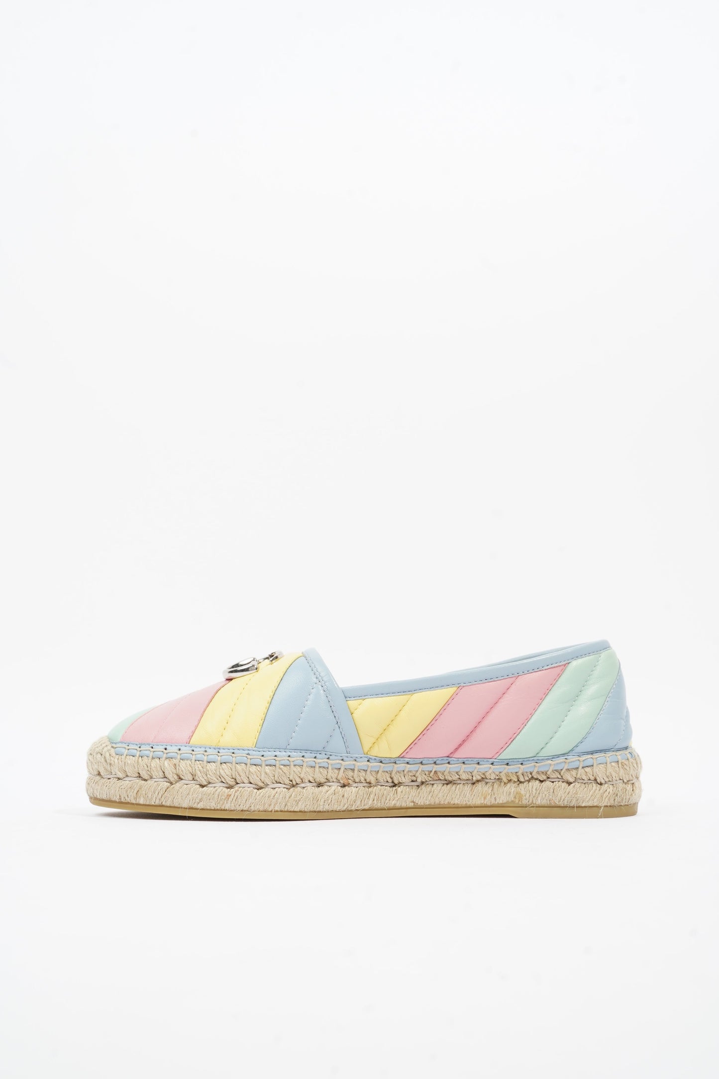 Gucci Marmont Espadrilles Multicolour Leather EU 38 UK 5