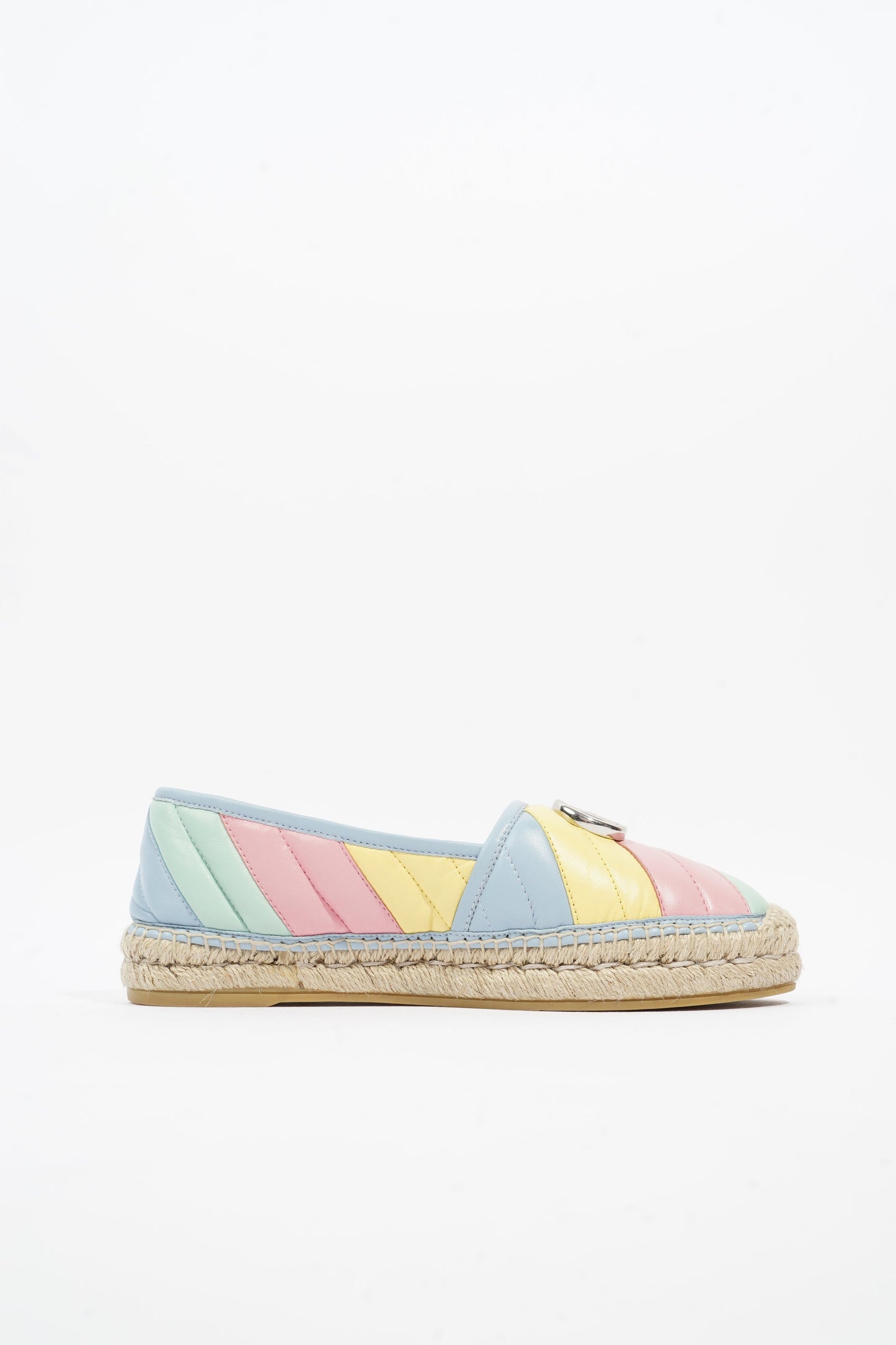 Gucci Marmont Espadrilles Multicolour Leather EU 38 UK 5