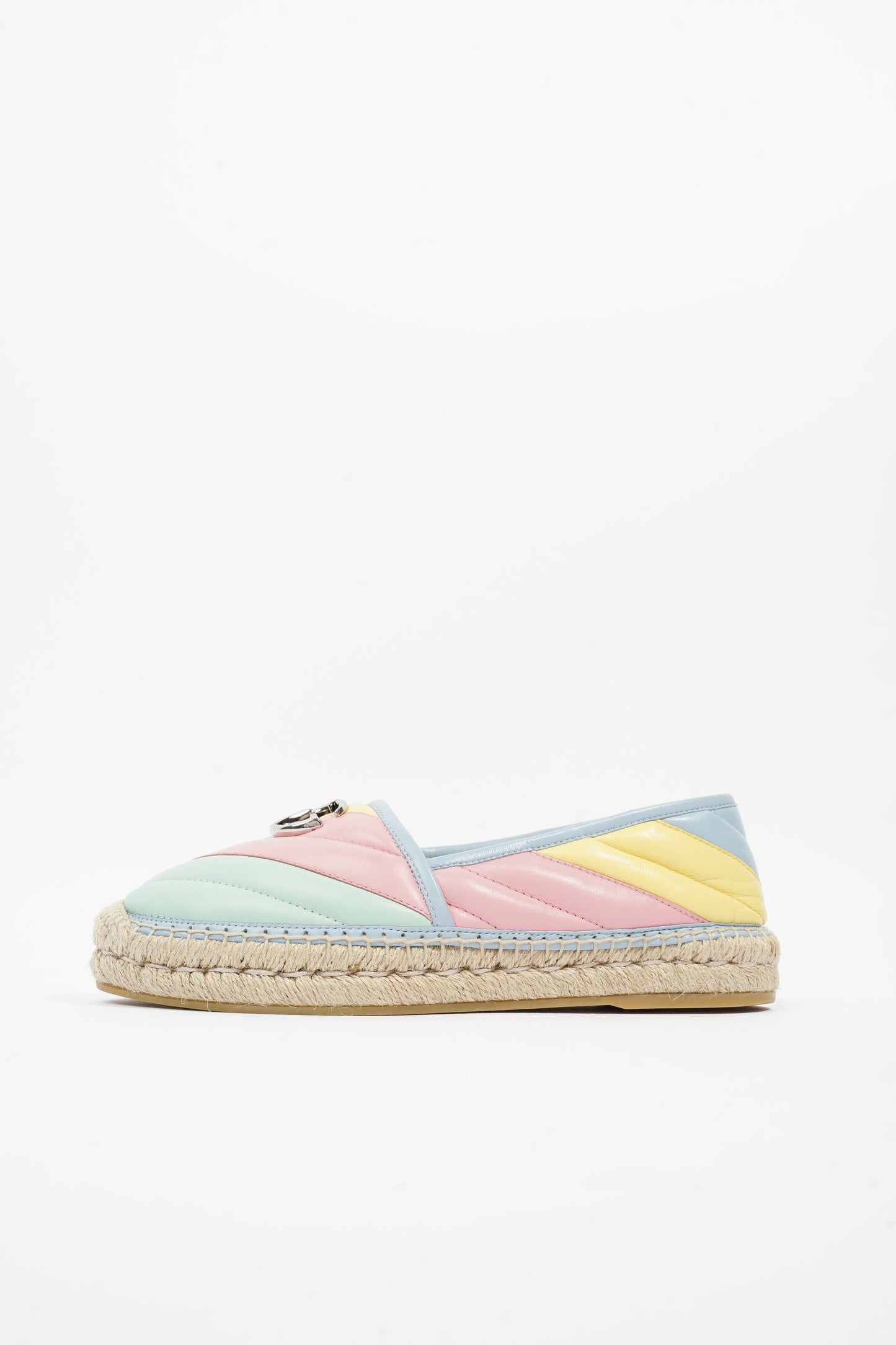 Gucci Marmont Espadrilles Multicolour Leather EU 38 UK 5