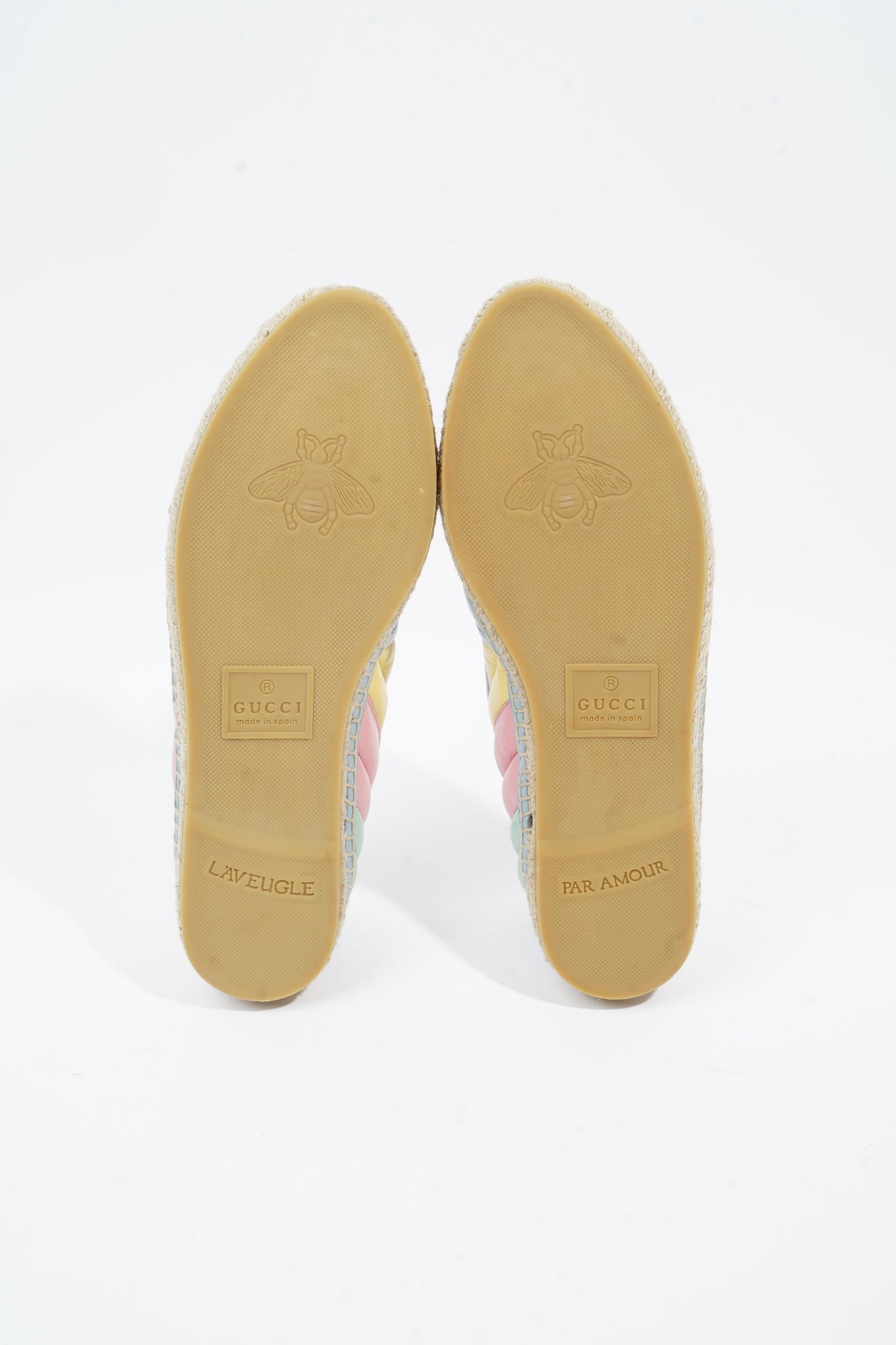 Gucci Marmont Espadrilles Multicolour Leather EU 38 UK 5