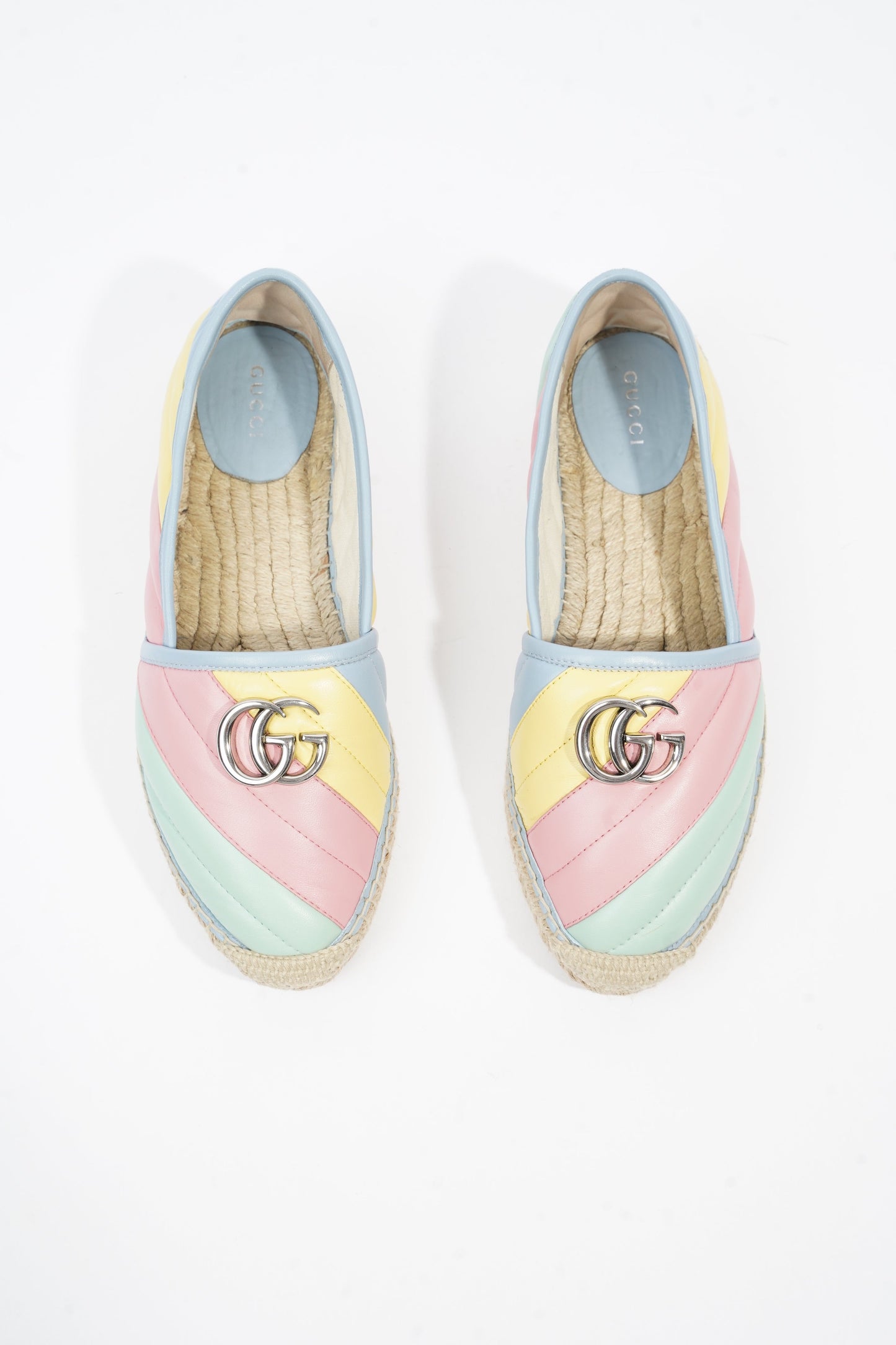 Gucci Marmont Espadrilles Multicolour Leather EU 38 UK 5