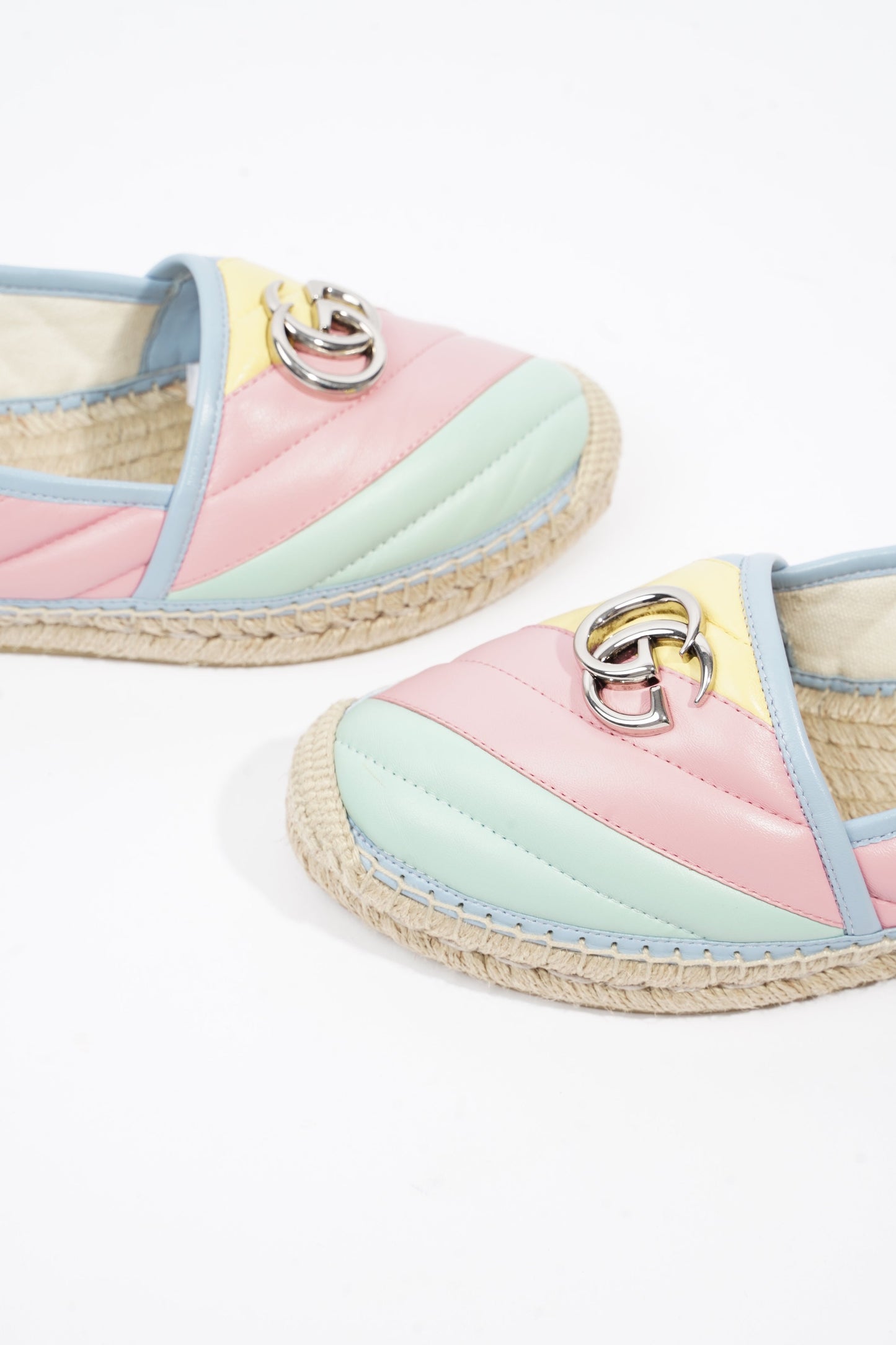 Gucci Marmont Espadrilles Multicolour Leather EU 38 UK 5