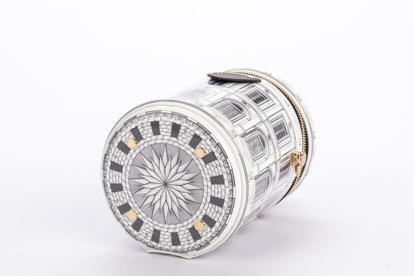 Louis Vuitton Fornasetti Cannes Vase Architettura Handbag (M59143), Gold Hardware, with Strap, Gold Chain, Lock, Keys, Dust Cover & Box