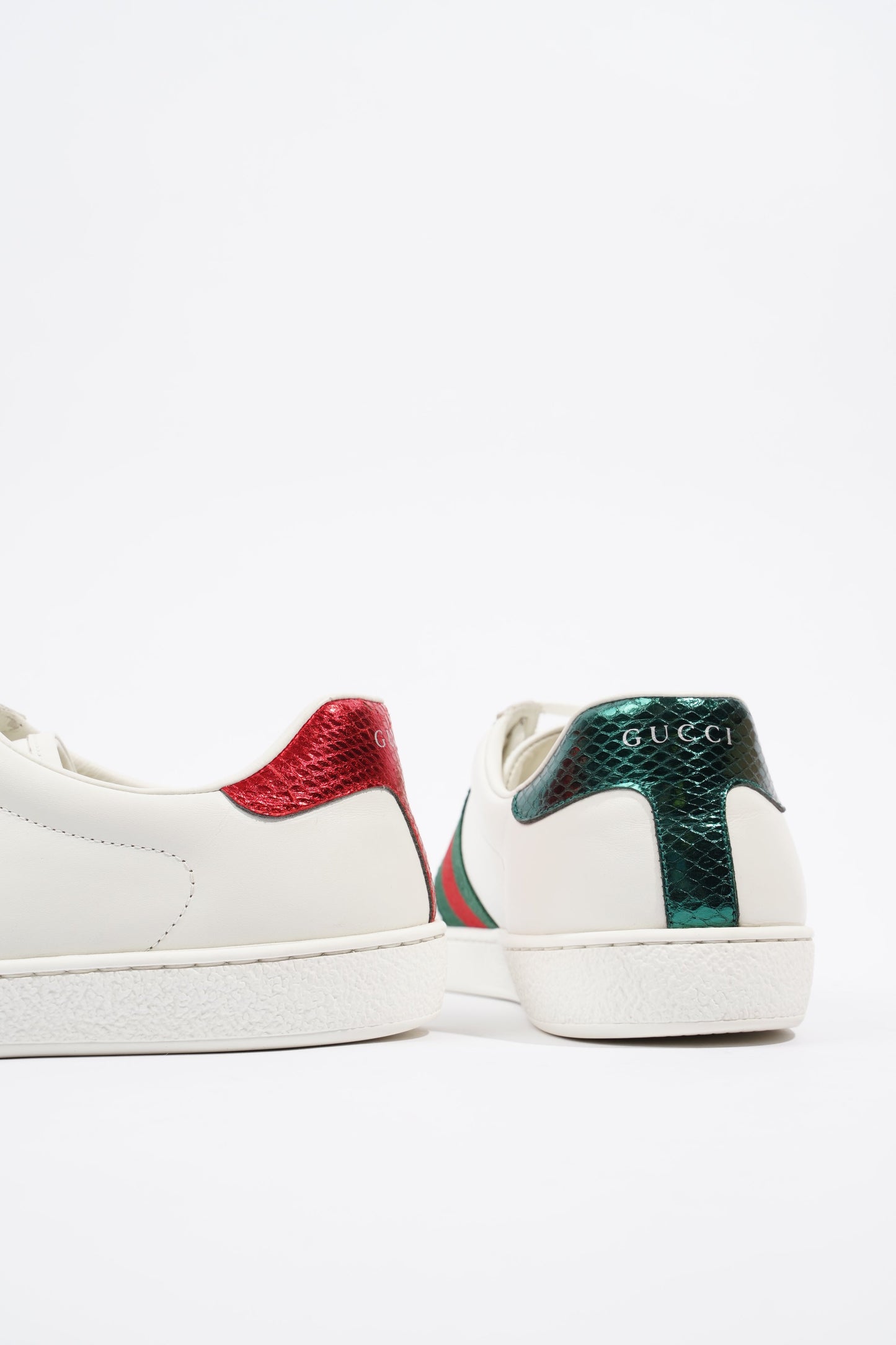 Gucci Ace Bee White / Green / Red Canvas EU 42.5 UK 8.5