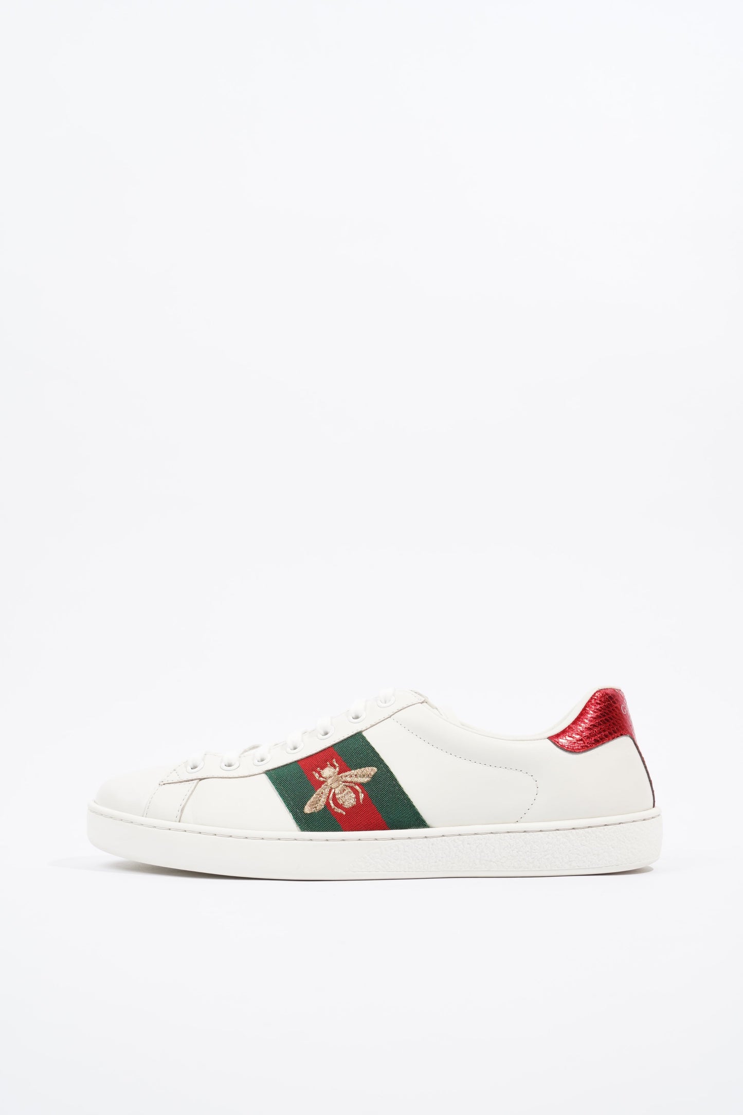 Gucci Ace Bee White / Green / Red Canvas EU 42.5 UK 8.5