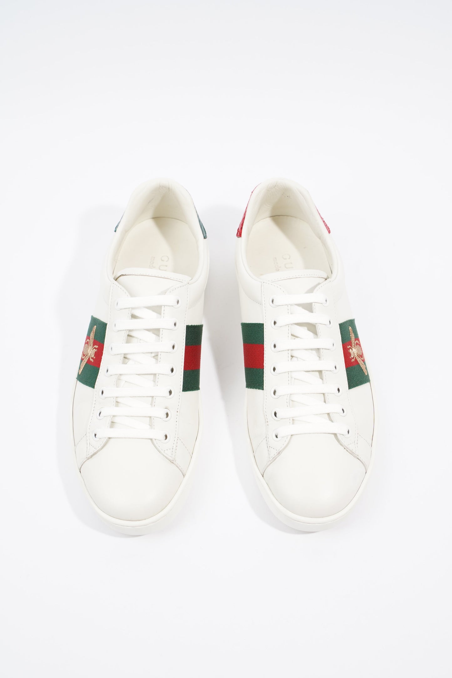 Gucci Ace Bee White / Green / Red Canvas EU 42.5 UK 8.5