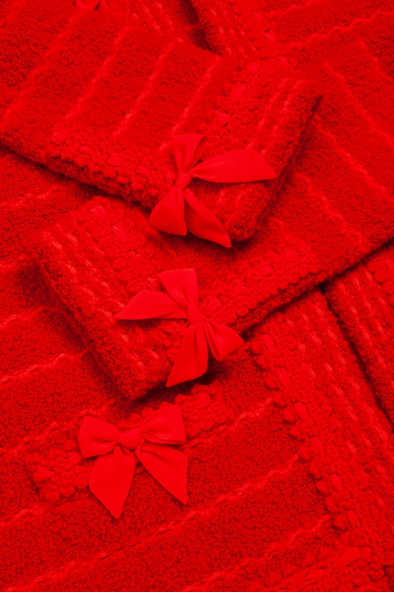 GUCCI Knit Jacket Red with Belt
