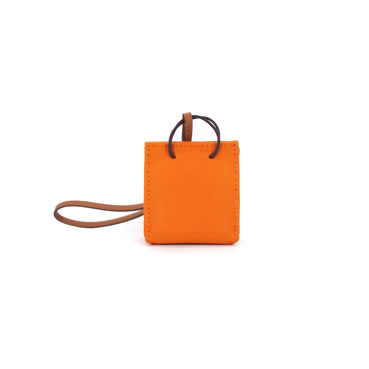Hermes Bag Charm Orange