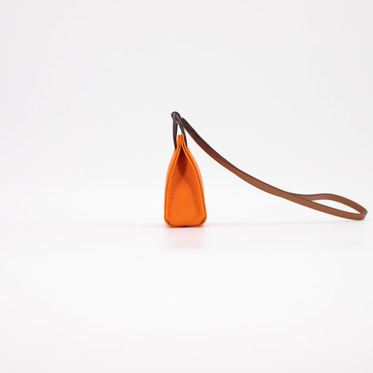 Hermes Bag Charm Orange