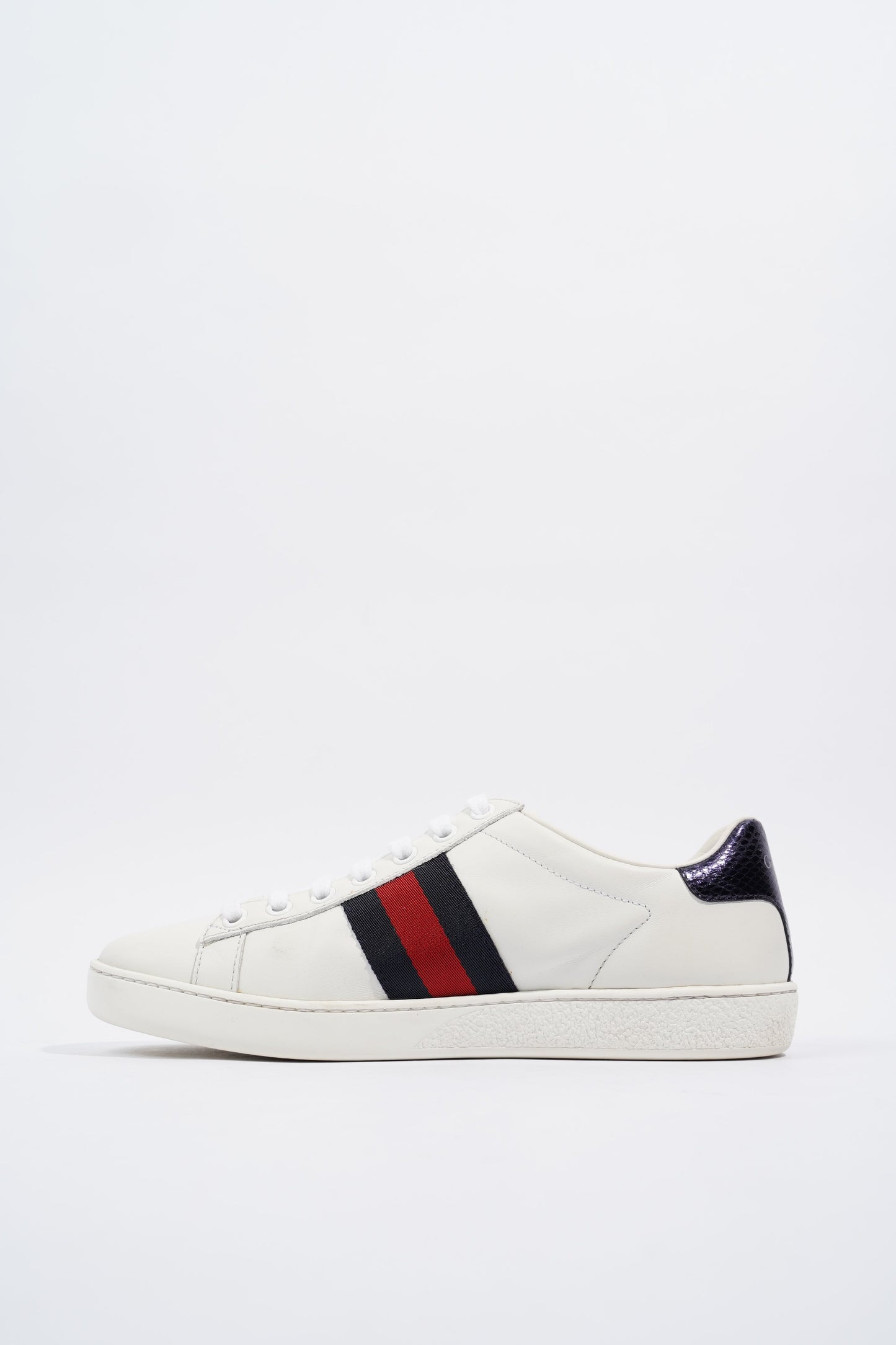 Gucci Ace Embroidered White / Navy / Red Leather EU 36 UK 3