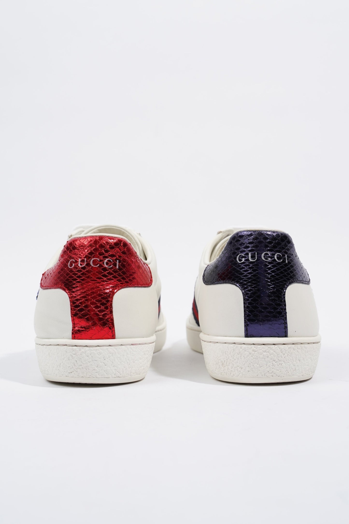 Gucci Ace Embroidered White / Navy / Red Leather EU 36 UK 3