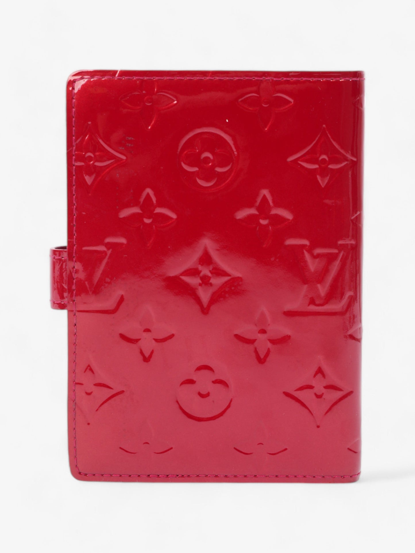 Louis Vuitton Agenda Cover Red Monogram Vernis Leather PM