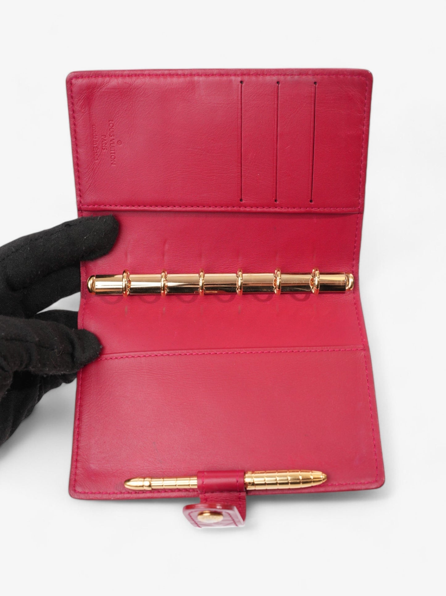 Louis Vuitton Agenda Cover Red Monogram Vernis Leather PM