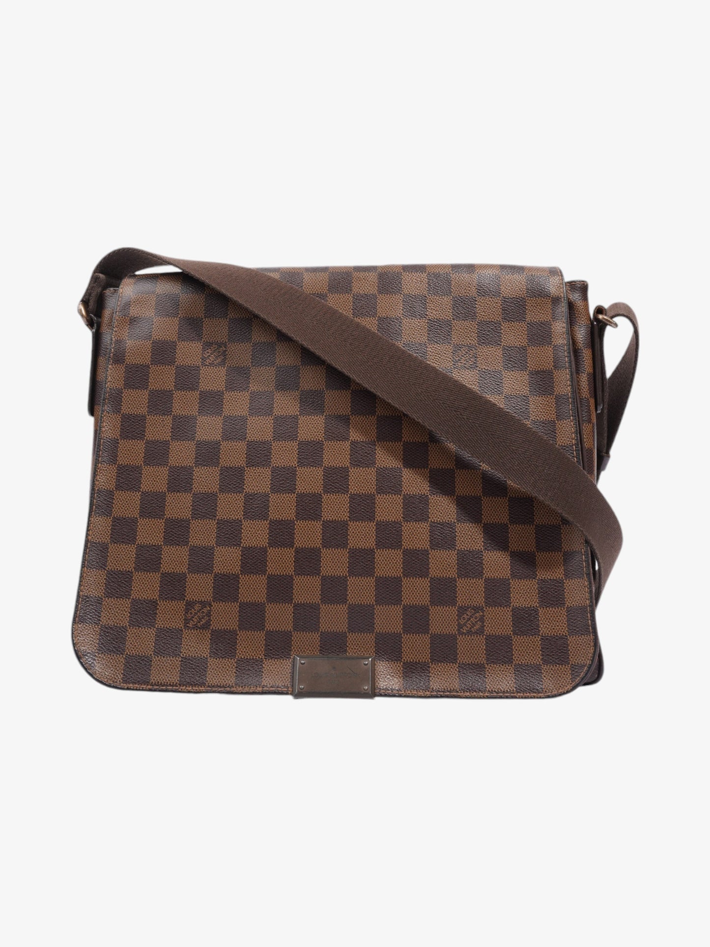 Louis Vuitton District Messenger Bag Damier Ebene Coated Canvas