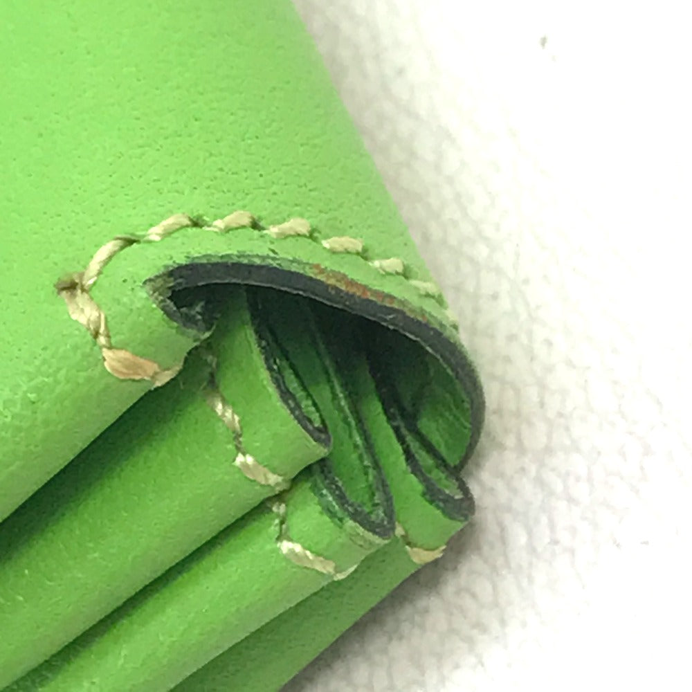 HERMES Coin case Vaux Swift Light green Le van Cator unisex(Unisex) Used