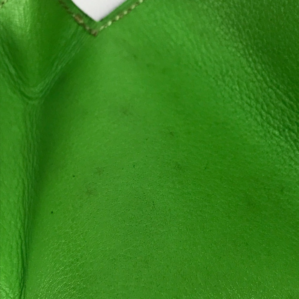 HERMES Coin case Vaux Swift Light green Le van Cator unisex(Unisex) Used