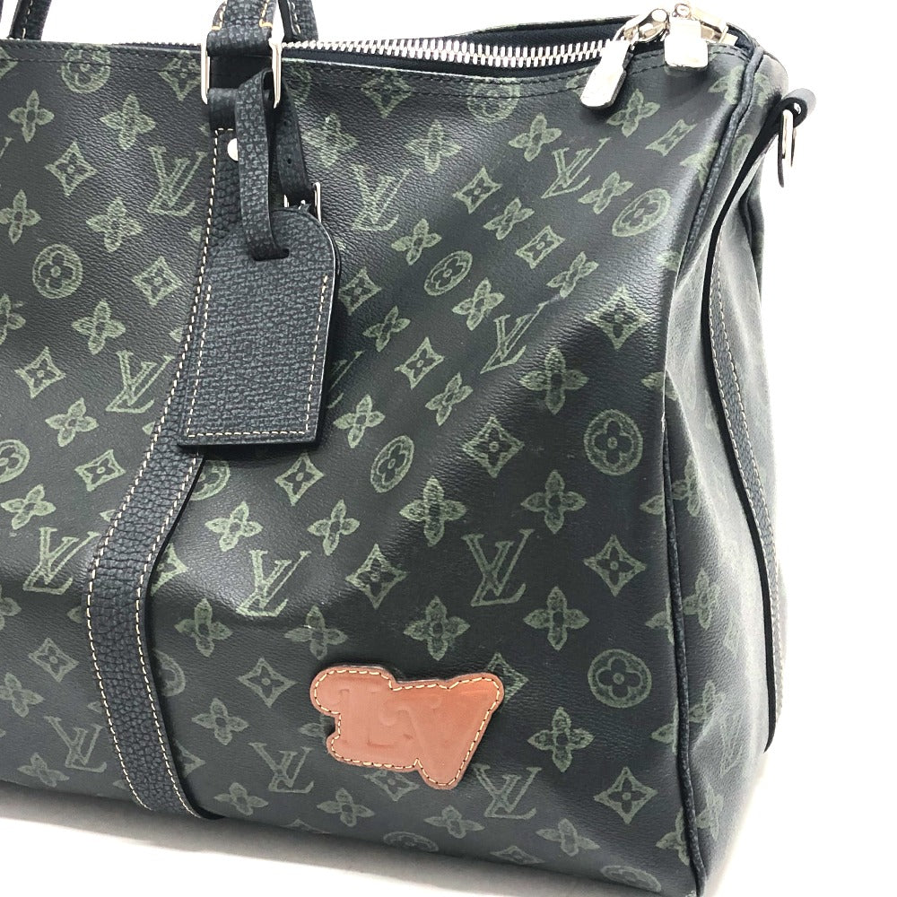 LOUIS VUITTON Boston Duffel bag M46334 Monogram canvas green Monogram Keepall bandouliere 50