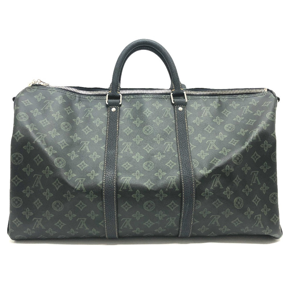 LOUIS VUITTON Boston Duffel bag M46334 Monogram canvas green Monogram Keepall bandouliere 50