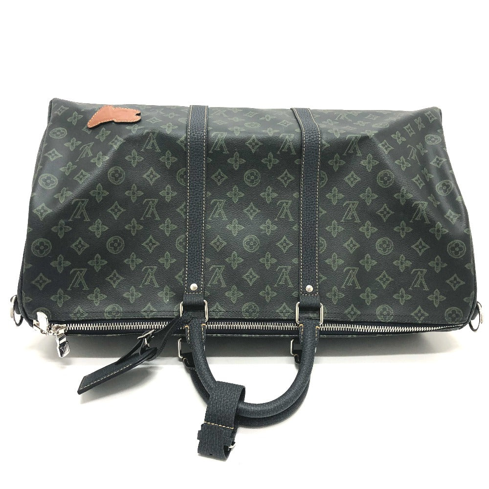 LOUIS VUITTON Boston Duffel bag M46334 Monogram canvas green Monogram Keepall bandouliere 50