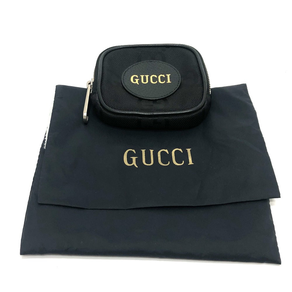 GUCCI Coin case 645060 GG canvas black GG Off the grid mens Used
