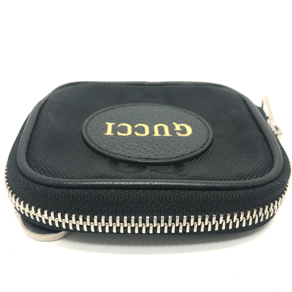 GUCCI Coin case 645060 GG canvas black GG Off the grid mens Used
