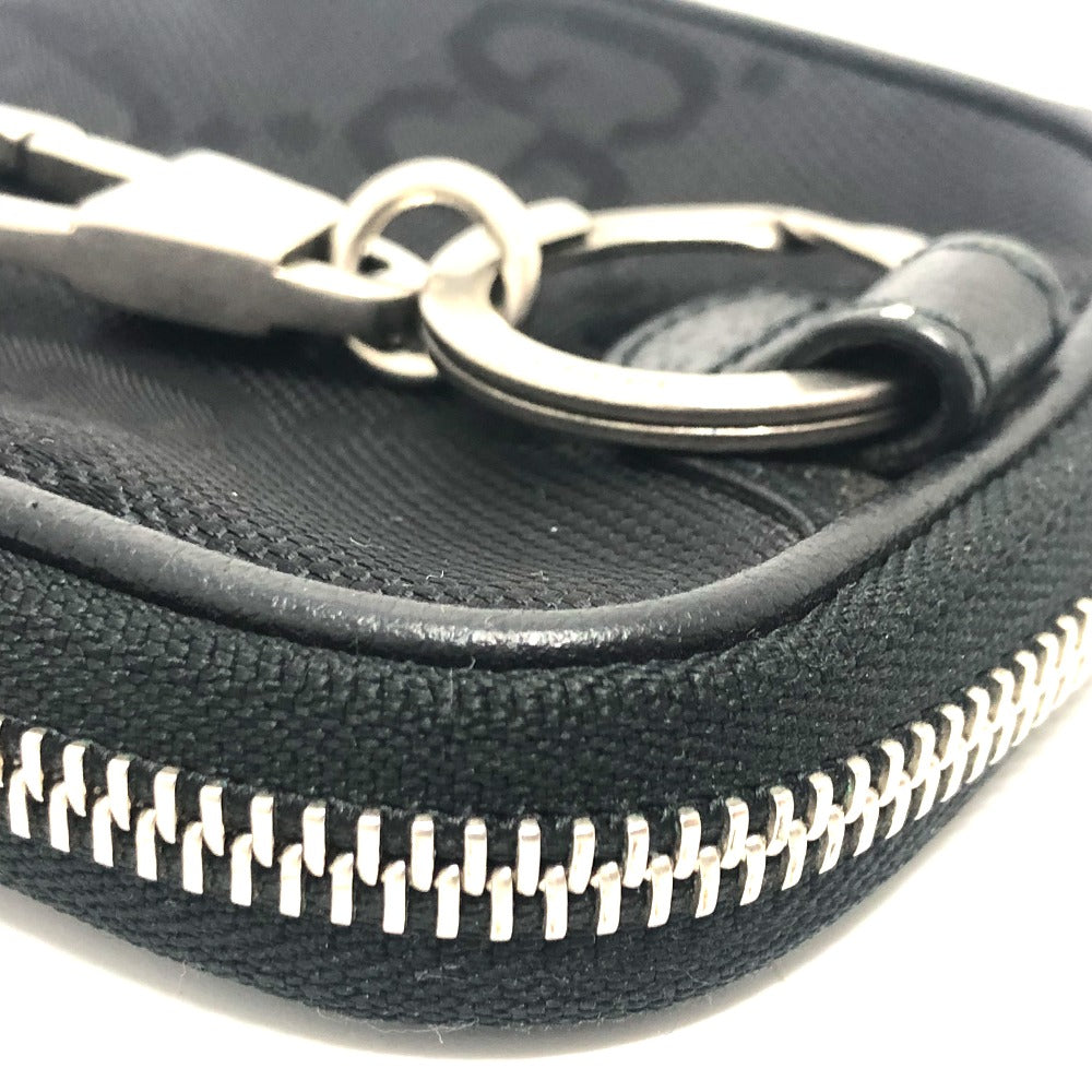 GUCCI Coin case 645060 GG canvas black GG Off the grid mens Used