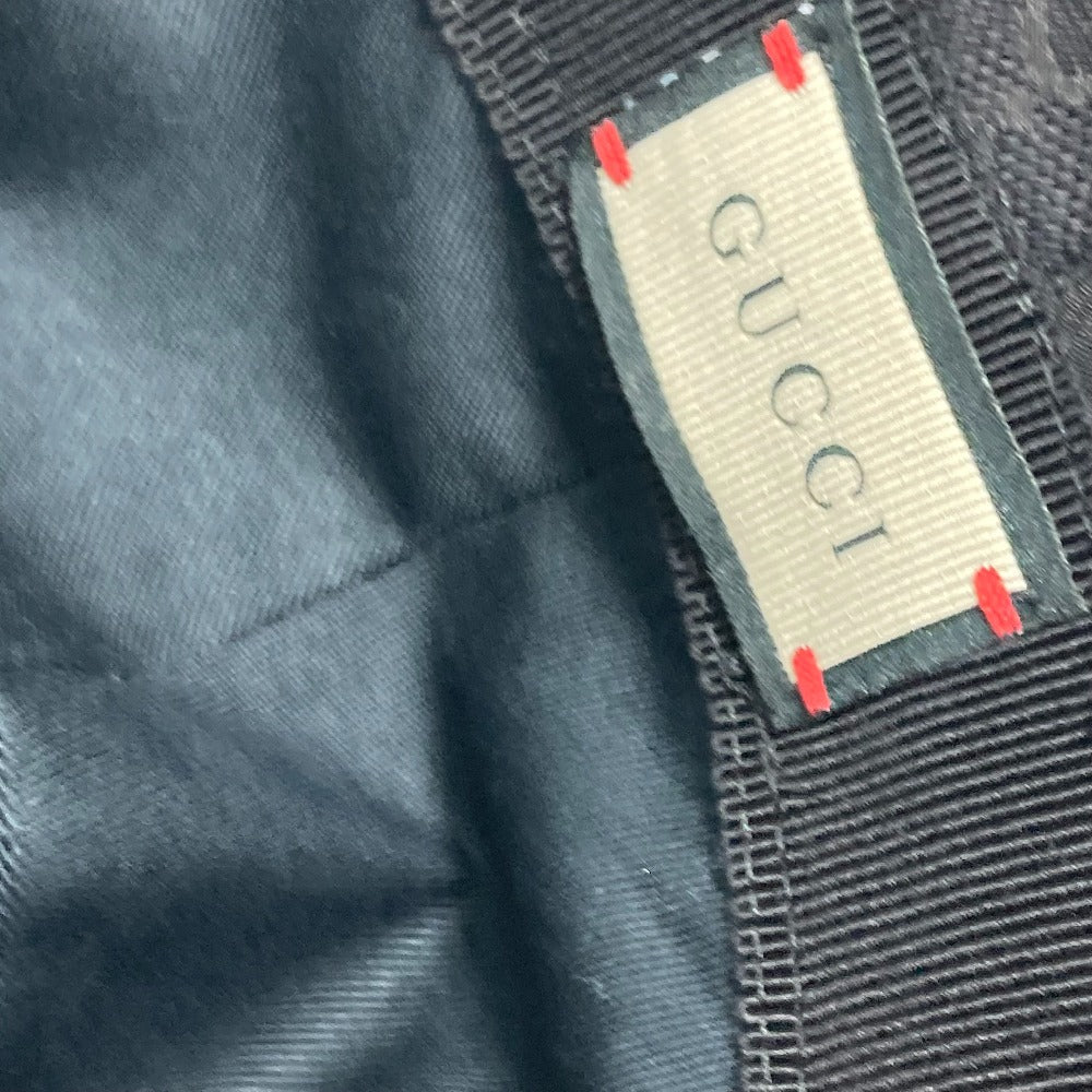 GUCCI hat 576587 GG canvas black GG Bucket hat mens M Used