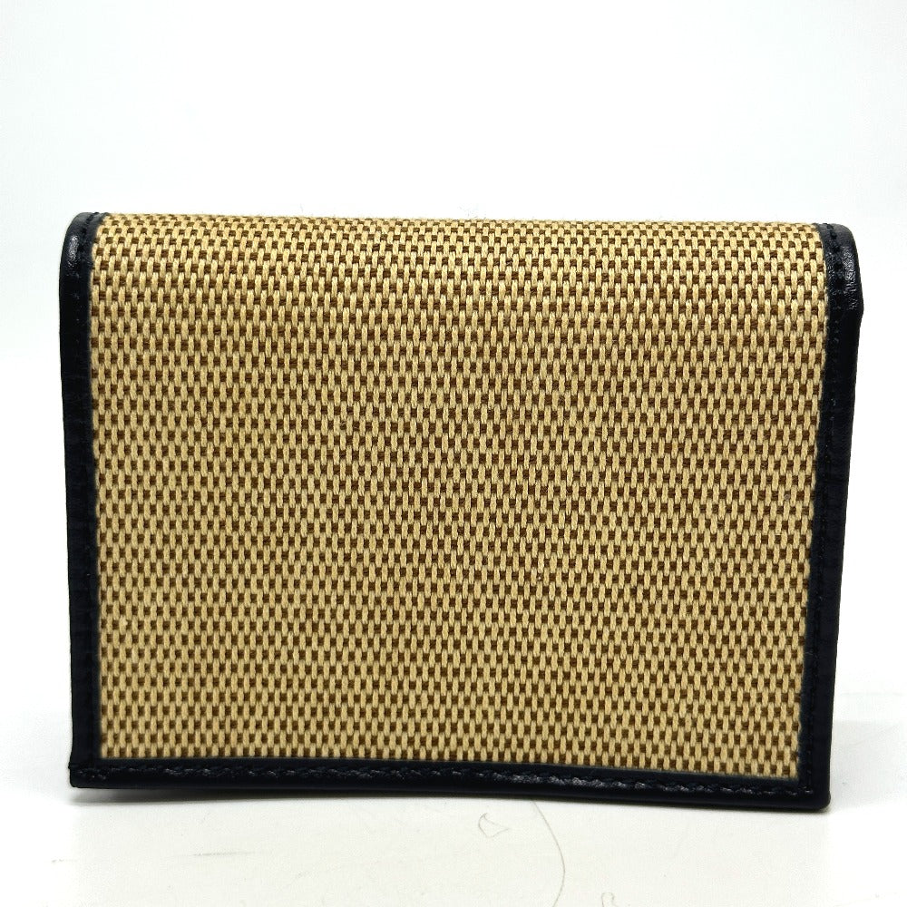GUCCI Trifold wallet 621887 Canvas / leather beige Horsebit Women Used