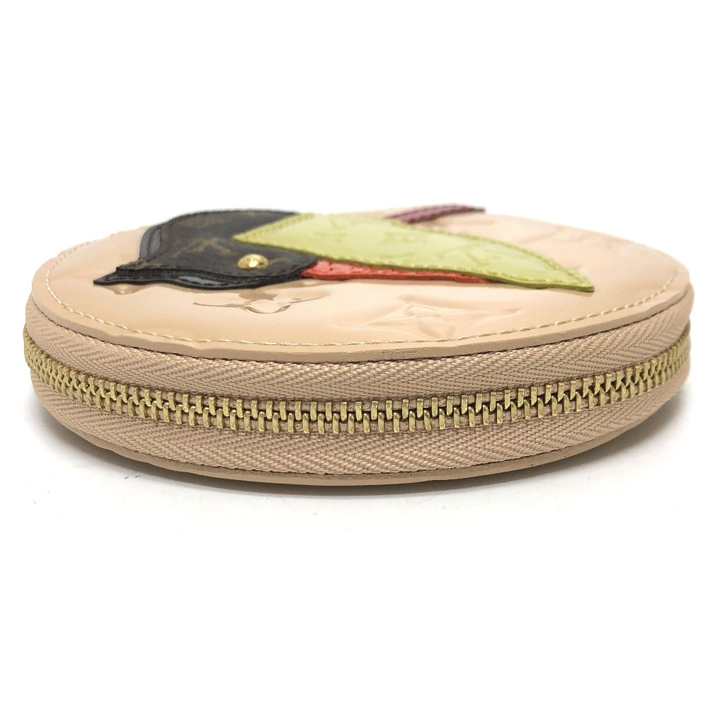 LOUIS VUITTON Coin case M91388 Monogram Vernis beige Monogram Vernis Portomonet Oiseau Women Used