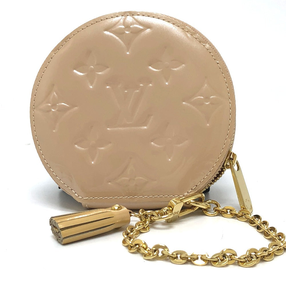 LOUIS VUITTON Coin case M91388 Monogram Vernis beige Monogram Vernis Portomonet Oiseau Women Used