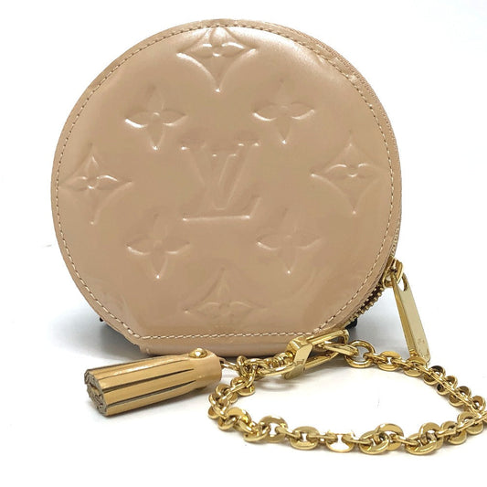 LOUIS VUITTON Coin case M91388 Monogram Vernis beige Monogram Vernis Portomonet Oiseau Women Used