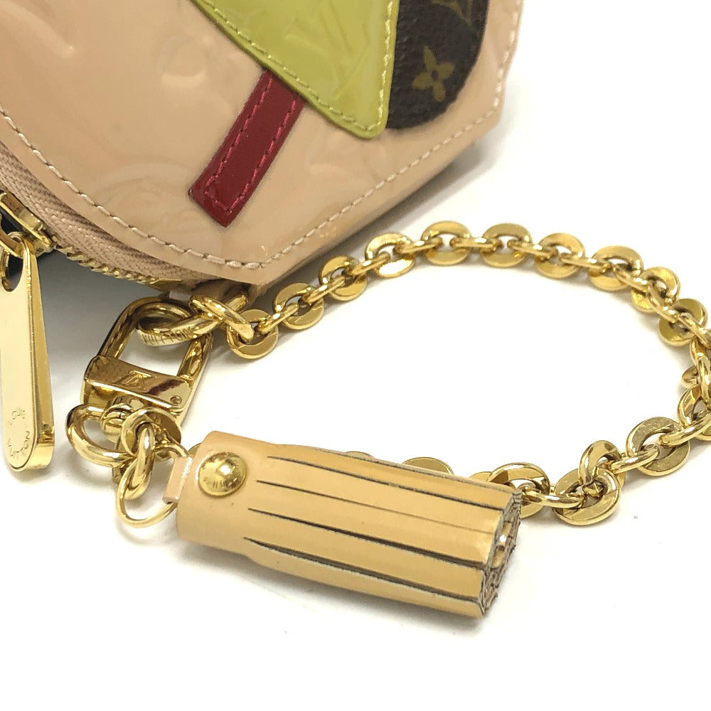 LOUIS VUITTON Coin case M91388 Monogram Vernis beige Monogram Vernis Portomonet Oiseau Women Used