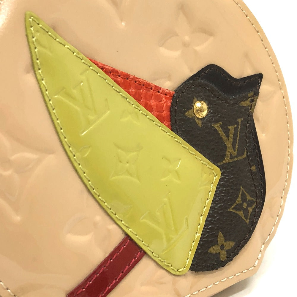 LOUIS VUITTON Coin case M91388 Monogram Vernis beige Monogram Vernis Portomonet Oiseau Women Used