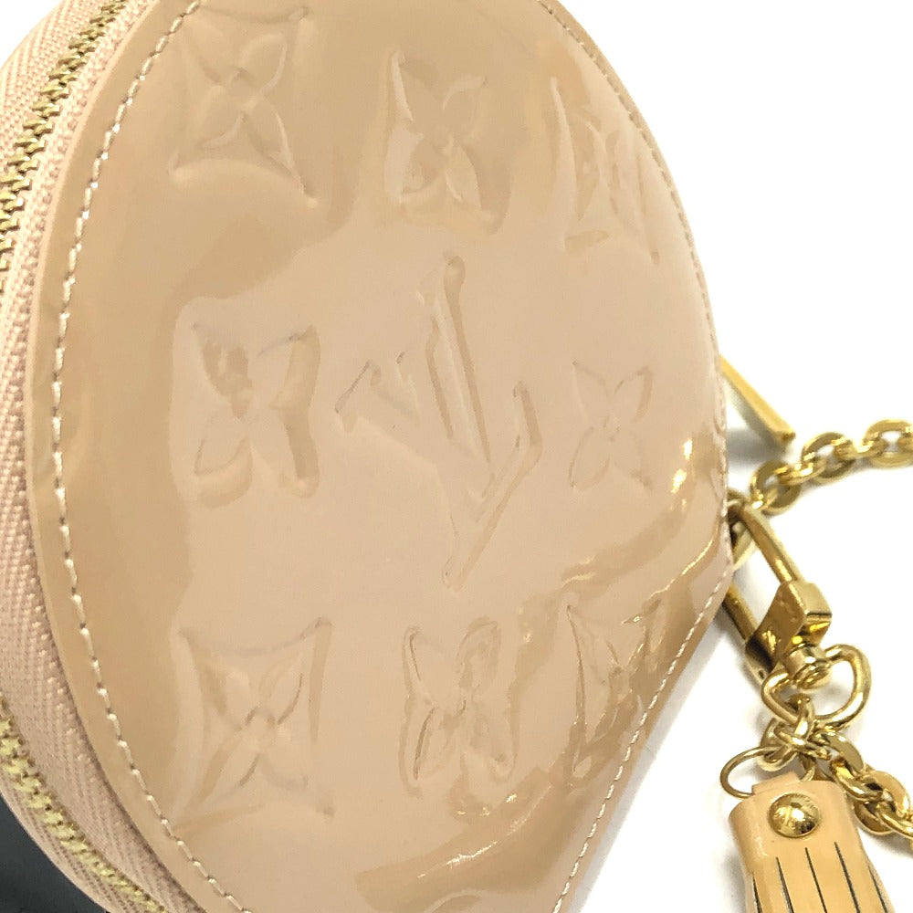 LOUIS VUITTON Coin case M91388 Monogram Vernis beige Monogram Vernis Portomonet Oiseau Women Used