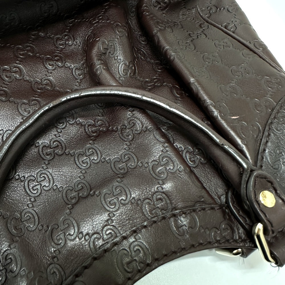 GUCCI Tote Bag 211944 leather Brown GG Sukey Women Used