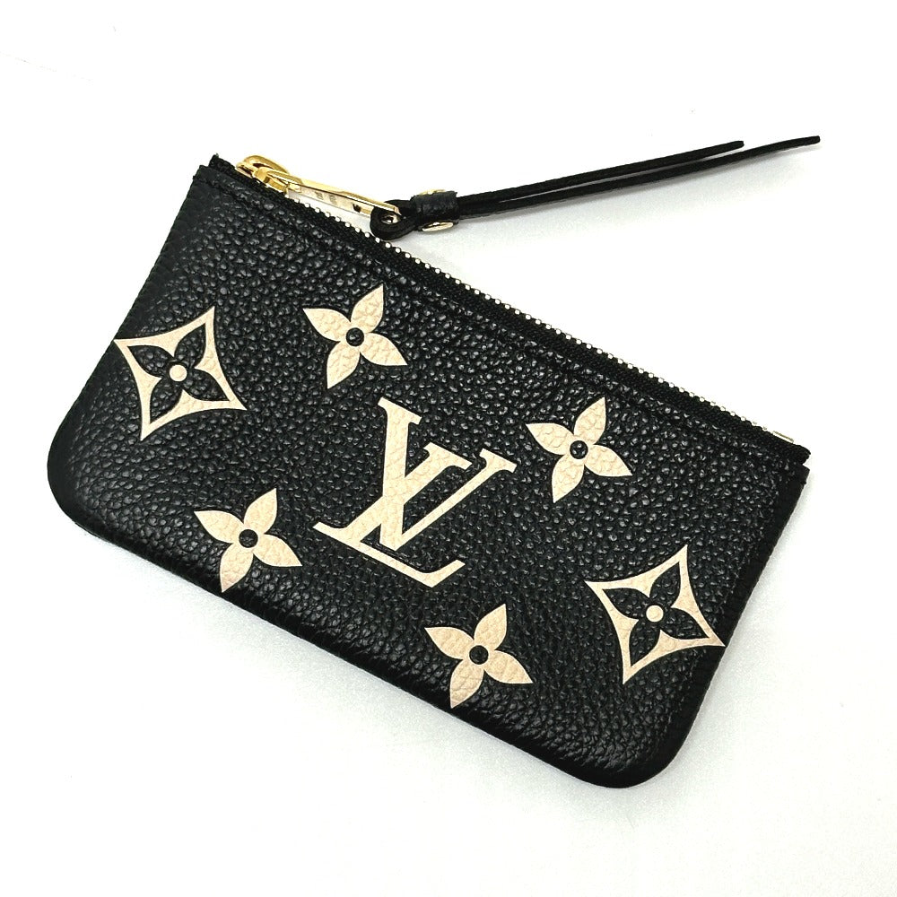 LOUIS VUITTON Coin case M80885 Monogram Ann Platt Leather black Monogram Ann Platt Pochette Cre Women Used