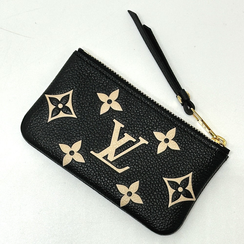 LOUIS VUITTON Coin case M80885 Monogram Ann Platt Leather black Monogram Ann Platt Pochette Cre Women Used