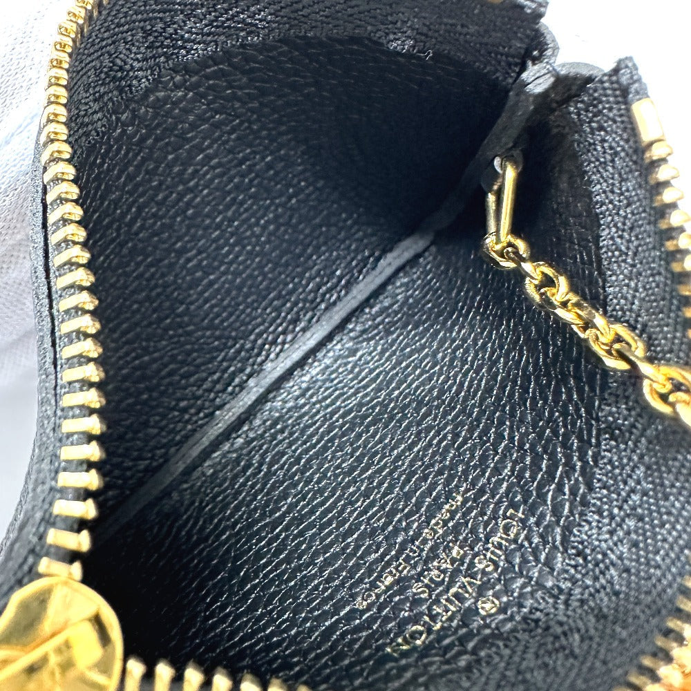 LOUIS VUITTON Coin case M80885 Monogram Ann Platt Leather black Monogram Ann Platt Pochette Cre Women Used