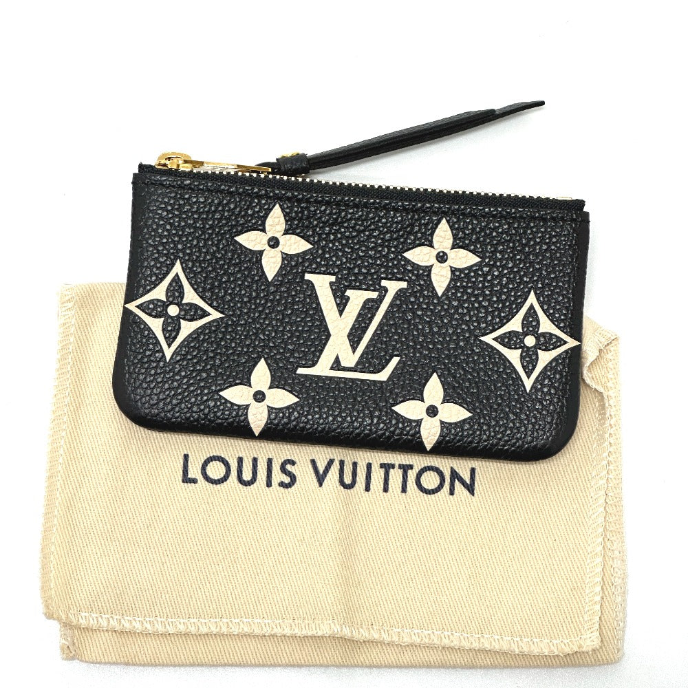 LOUIS VUITTON Coin case M80885 Monogram Ann Platt Leather black Monogram Ann Platt Pochette Cre Women Used