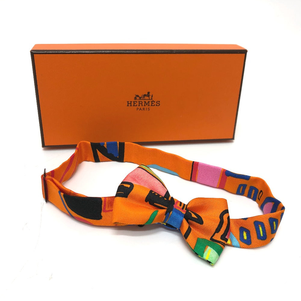 HERMES tie silk multicolor Noupapillon