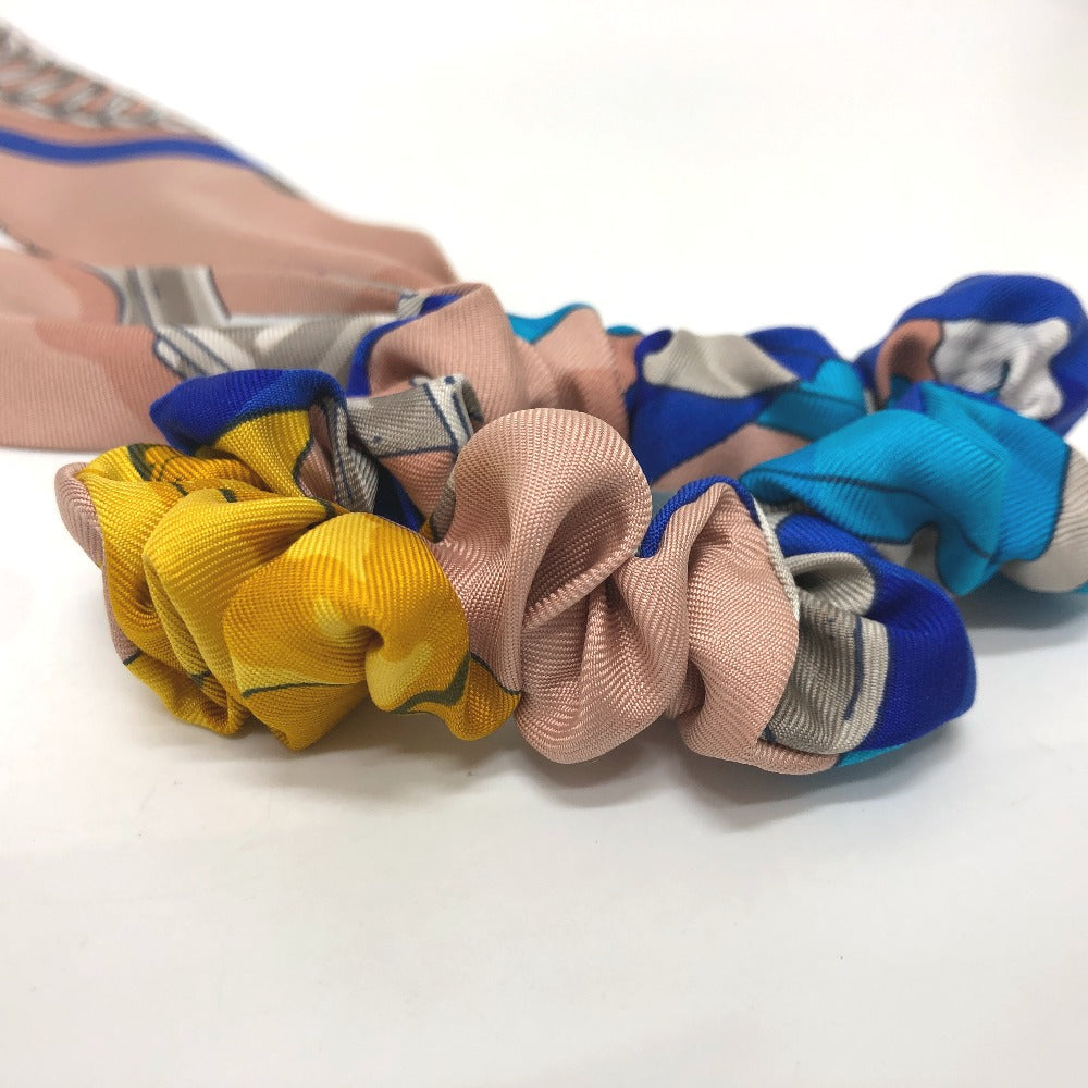 HERMES hair accessory silk multicolor Scrunchie Bella Women Used