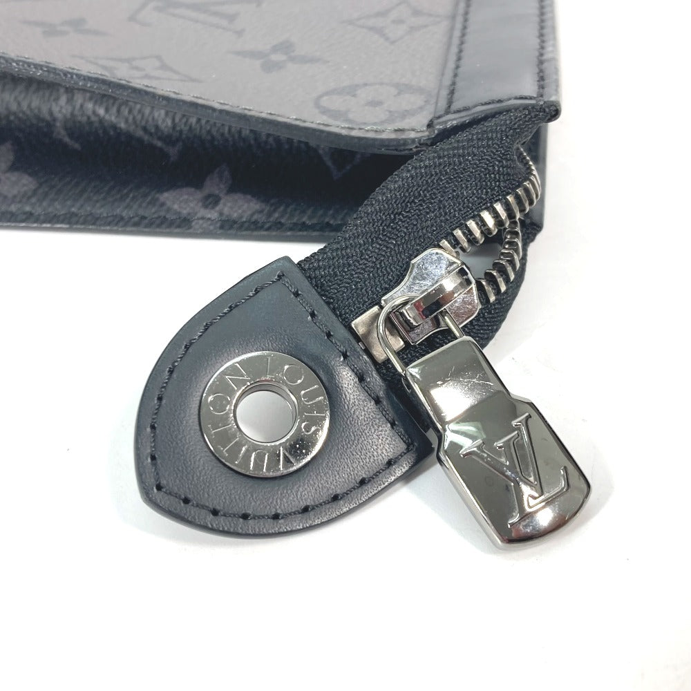 LOUIS VUITTON Clutch bag M69535 Monogram Eclipse Canvas gray Monogram Eclipse Reverse Pochette Voyage