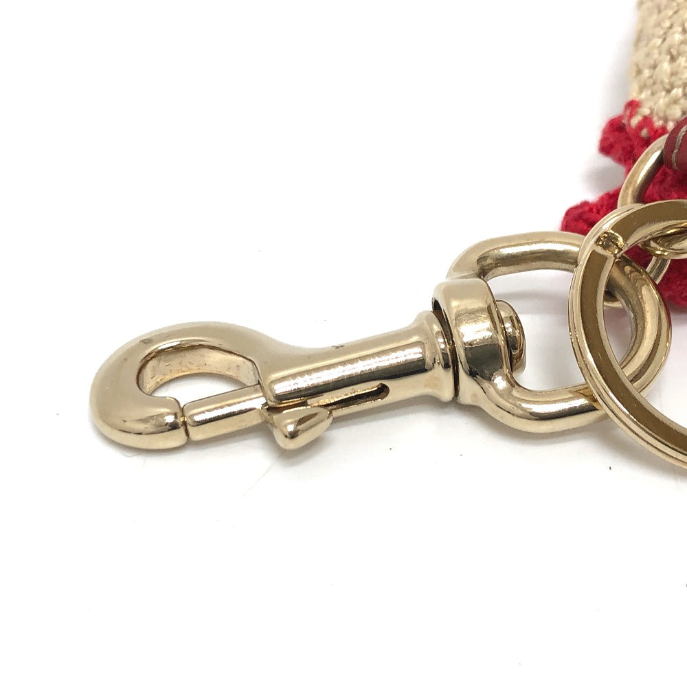 GUCCI Bag charm knit beige Chicken