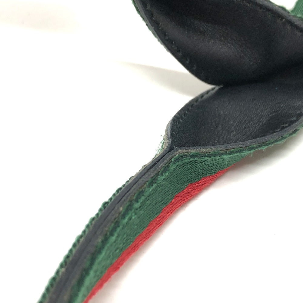 GUCCI Handbag 73983 canvas black Sherry line Webbing Women Used