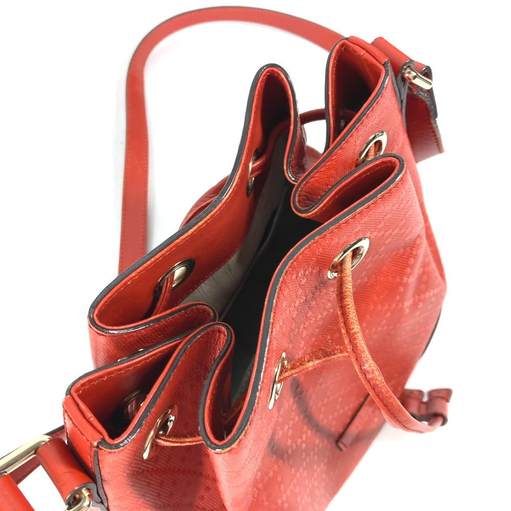 GUCCI Shoulder Bag 354229 leather Orange type purse Diamante Women Used